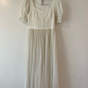 Ivy City Co Ballerina Dress in White